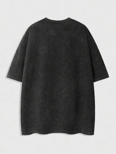 Street Life Men's Casual Crew Neck Short Sleeve T-Shirt With Rhinestone