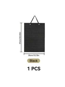 1Pc Felt Hanging Jewelry Organizer, Earrings Storage Hanging Bag, Wall Hanging Jewelry Display Shelf, Necklace Ring Earrings Storage Bag, Jewellery Organizer,Simple Multifunctional Felt Jewelry Display Case Valentine's Day - Multicolor - View 12