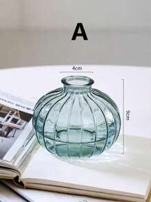 创意迷你水培玻璃花瓶，适用于绿色植物和鲜花餐桌装饰 - 彩色 - 查看 13