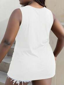 Maweii Top de tirantes para mujer, ropa de primavera y resort - Blanco - Ver 2