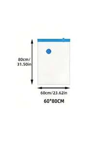 1PC Vacuum Compression Zipper Storage Bags,Storage Containers, Storage Bags.School Bag,Vacuum Compression Bag [Pump Not Included] For Clothes, Quilts, Cabinet,Dolls, Girls Toys Storage-Saves 80% Space, Travel Storage Bag (5 Sizes Available) Decorations Autumn Decor Festival Decor Room Decor Home Decor Fall Decor Bedroom Decor Christmas For Holiday Gift Giving - Blue and White - View 13