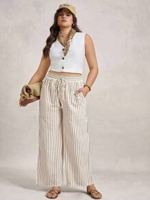 Zelara Quần ống đứng ống rộng kẻ sọc buộc eo cỡ lớn cho nữ Quần nữ Quần ống rộng kẻ sọc nhiều màu Old Money, Kỳ nghỉ, Trở lại trường, Quần Old Money, Giáo viên, Sân bay, Đơn giản & Thời trang, Trang phục thường ngày, Đi làm Quần công sở tối giản Old Money, Đi làm hàng ngày & Thiết yếu cho hoạt động ngoài trời, Tiệc tùng cá nhân thanh lịch, Thanh lịch và thời trang khi đi làm, Phong cách Siren văn phòng, Phong cách kỳ nghỉ, Ngày lễ, Boho/Bohemian, Thích hợp cho mùa xuân, mùa hè và mùa thu Phong cách thường ngày rộng rãi Quần Navycore dành cho nữ Quần Navycore Hàng hải thường ngày dành cho nữ Sân bay Mùa thu Trường học cỡ lớn Phong cách Old Money dành cho nữ - Màu be - Xem 5