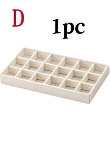 Jewelry Tray Organizer, Jewelry Necklace Earring Ring Display Storage Box, Stackable Jewelry Holder Case Makeup Cosmetic Organizer For Earrings Necklace Rings Bracelets Pendants Pearl - Beige - View 30