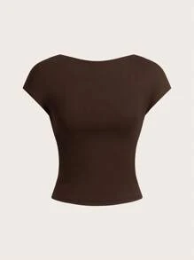 SHEIN EZwear 3pcs Casual Leopard Print Cropped Backless T-Shirts, Suitable For Summer - Multicolor - View 6