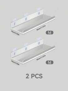 1pc Acrylic Storage Shelf Wall Decor, Wall Storage Hanger Racks, Display Cabinet,Stationery Storage, Multi-Purpose Storage Rack,Floating Shelves For Girls Toys,Doll, Photo Frame, Display Shelf Organizer For Bathroom, Bedroom, Living Room Decor, Kitchen Decor, Room Decor, Christmas For Holiday Gift Giving - Clear - View 11