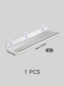 1pc Acrylic Storage Shelf Wall Decor, Wall Storage Hanger Racks, Display Cabinet,Stationery Storage, Multi-Purpose Storage Rack,Floating Shelves For Girls Toys,Doll, Photo Frame, Display Shelf Organizer For Bathroom, Bedroom, Living Room Decor, Kitchen Decor, Room Decor, Christmas For Holiday Gift Giving - Clear - View 10