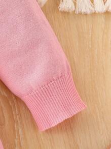 Sparklyn Tween Girl Fashionable Geometric Pattern Long Sleeve Knit Dress Girls Sweater Dress Pink Kids Dress Girls Pink Dress Girls Knit Dress Toddler Girl Sweater Dress Girls Dress Tween Dresses Fall Winter