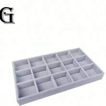 Jewelry Tray Organizer, Jewelry Necklace Earring Ring Display Storage Box, Stackable Jewelry Holder Case Makeup Cosmetic Organizer For Earrings Necklace Rings Bracelets Pendants Pearl