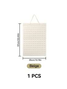 1Pc Felt Hanging Jewelry Organizer, Earrings Storage Hanging Bag, Wall Hanging Jewelry Display Shelf, Necklace Ring Earrings Storage Bag, Jewellery Organizer,Simple Multifunctional Felt Jewelry Display Case Valentine's Day - Multicolor - View 15