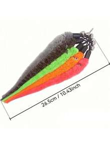 Magic Caterpillar Cat Toy With Eyes – Fun Interactive Pet Toy For Kittens & Cats - Multicolor - View 9
