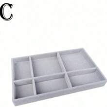 Jewelry Tray Organizer, Jewelry Necklace Earring Ring Display Storage Box, Stackable Jewelry Holder Case Makeup Cosmetic Organizer For Earrings Necklace Rings Bracelets Pendants Pearl