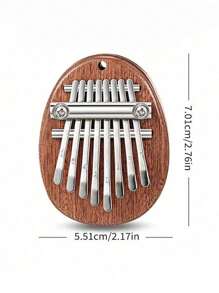 Mini Kalimba de 8 teclas, regalo para principiantes amantes de la música y músicos, accesorio lindo de instrumento musical con dije y llavero