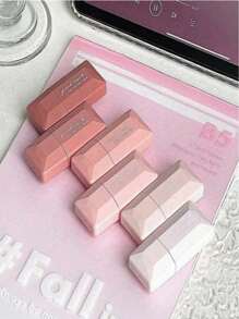 SHEIN 6pcs/Set Pink Correction Tape,Correction Tape Set With Ins Style, Colorful, Japanese, Small Size, High Capacity, Cute, Mini, Silent, Mori Style, Back To School.