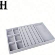 Jewelry Tray Organizer, Jewelry Necklace Earring Ring Display Storage Box, Stackable Jewelry Holder Case Makeup Cosmetic Organizer For Earrings Necklace Rings Bracelets Pendants Pearl