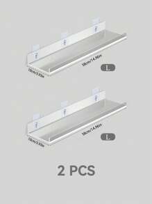 1pc Acrylic Storage Shelf Wall Decor, Wall Storage Hanger Racks, Display Cabinet,Stationery Storage, Multi-Purpose Storage Rack,Floating Shelves For Girls Toys,Doll, Photo Frame, Display Shelf Organizer For Bathroom, Bedroom, Living Room Decor, Kitchen Decor, Room Decor, Christmas For Holiday Gift Giving - Clear - View 13