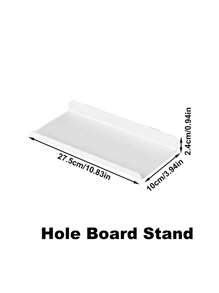 1Pc Nail Board With Hooks And Accessories, Wall Mounted Storage Shelves For Bedrooms, Bathrooms, And Study Rooms, Steel Plate Structural Panels, White Steel Plate Backup, HIPS Steel Plate For Dual Room Process Rooms And Vehicle Rooms, HIPS Nail Board Easy To Install, Bathroom Organizer
