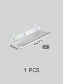 1pc Acrylic Storage Shelf Wall Decor, Wall Storage Hanger Racks, Display Cabinet,Stationery Storage, Multi-Purpose Storage Rack,Floating Shelves For Girls Toys,Doll, Photo Frame, Display Shelf Organizer For Bathroom, Bedroom, Living Room Decor, Kitchen Decor, Room Decor, Christmas For Holiday Gift Giving - Clear - View 9