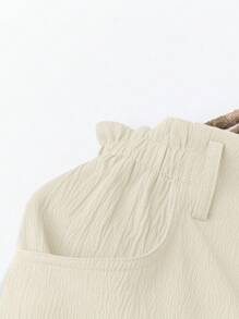 Omancia Women's Casual Solid Color Straight Leg Pants For Spring/Summer - Apricot - View 4