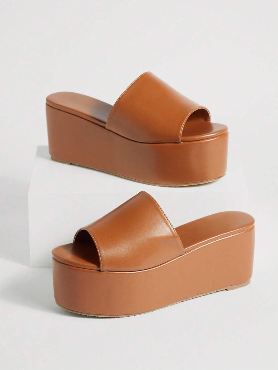 Solezae Giày sandal đế xuồng đế xuồng thời trang đa năng dành cho nữ - Màu Tím - Xem 1