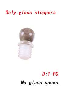 1pc 100/150/200/250ml Transparent Glass Sprout Vase - Flower Small Vase - Retro Style Decorative Small Vase - Country Wedding Decoration Mini Retro Vase - Family Dining Table Flower Decorat