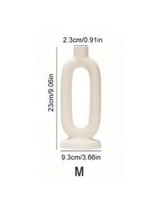 SHEIN 1 Stück geometrischer Keramik Kerzenhalter, kreativer moderner Knoten Kerzenständer, Tisch Mittelstück Stabkerzenhalter Tischdekoration, geeignet für Hochzeit, Wohndekoration, Party, Geschenkidee, Raumdekoration, Hausdekoration, Fest, Weihnachten, Hochzeitsdekoration, Küchendekoration, Geschenkidee, Wohndekoration Kerzenhalter, Weihnachten, Party, Halloween Dekoration - Beige - Übersicht 9