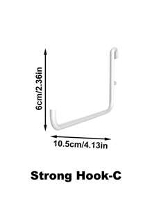 1Pc Nail Board With Hooks And Accessories, Wall Mounted Storage Shelves For Bedrooms, Bathrooms, And Study Rooms, Steel Plate Structural Panels, White Steel Plate Backup, HIPS Steel Plate For Dual Room Process Rooms And Vehicle Rooms, HIPS Nail Board Easy To Install, Bathroom Organizer