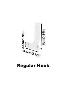 1Pc Nail Board With Hooks And Accessories, Wall Mounted Storage Shelves For Bedrooms, Bathrooms, And Study Rooms, Steel Plate Structural Panels, White Steel Plate Backup, HIPS Steel Plate For Dual Room Process Rooms And Vehicle Rooms, HIPS Nail Board Easy To Install, Bathroom Organizer