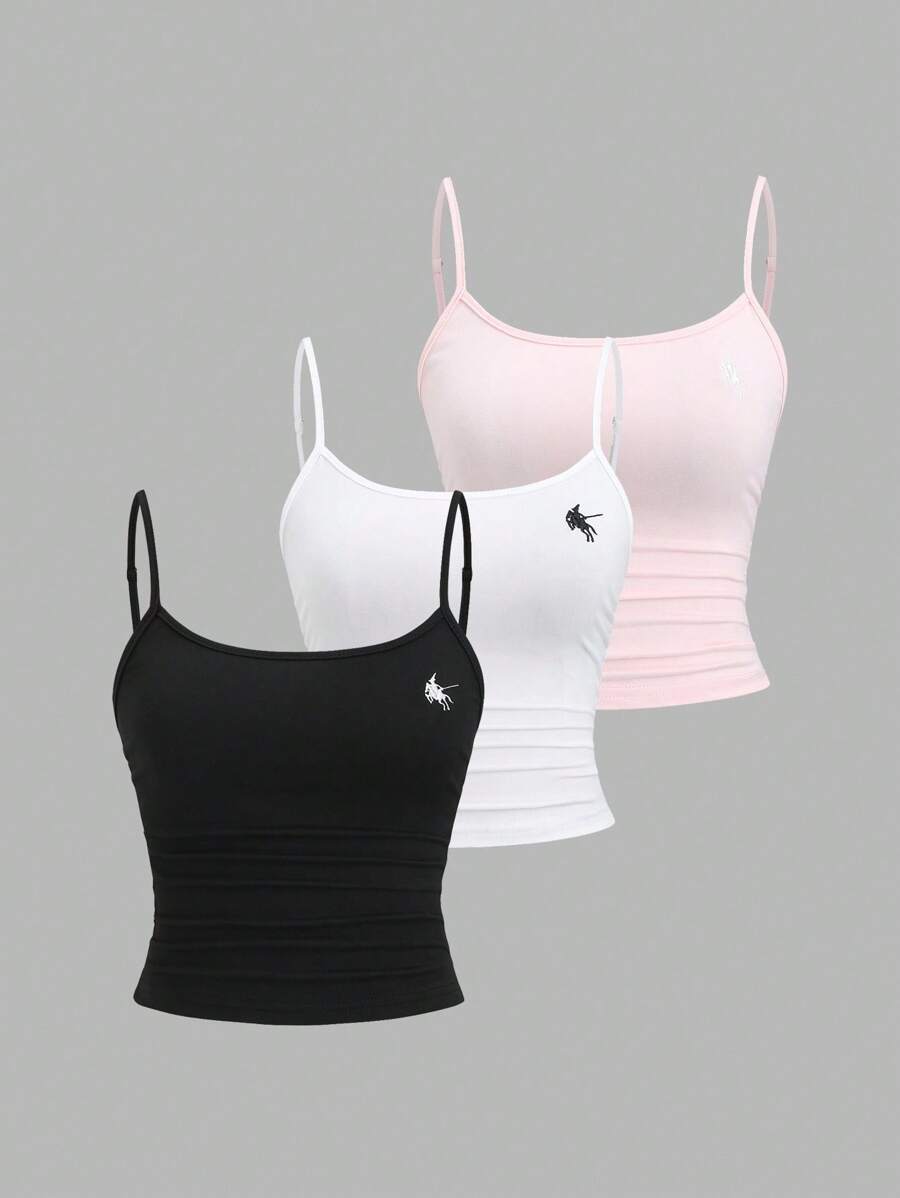 SHEIN Sweetro Áo hai dây tối giản thường ngày dành cho nữ - Nhiều màu - Xem 1