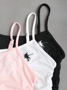 SHEIN Sweetro Áo hai dây tối giản thường ngày dành cho nữ - Nhiều màu - Xem 4