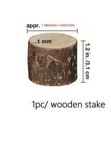 Wooden Place Card Holders, Premium Rustic Table Number Holders, Kraft Paper Table Place Cards, Wooden Photo Holders, Great For Wedding Party Table Names And More! - Brown - View 21