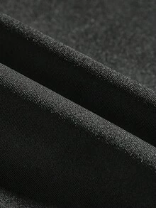 SuitURBody بدلة بنطلون أنثوية بحزام غير متماثل شفاف للكتف، لاغشاء الخصر ذات طراز كاجوال بسيط ومريح للنساء - الأسود - مشاهدة 6