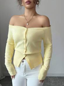 Elenzga 新款女V领开衫欧美风百搭简约时尚针织上衣