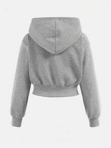 SHEIN Girlism 3pcs/Set Teen Girl Basic Minimalist Cropped Sweatshirt & Leggings & Tank Top Clothes, Casual, Sportswear, Loungewear, Back To School, Fall Concert Outfit Winter - Multicolor - View 12