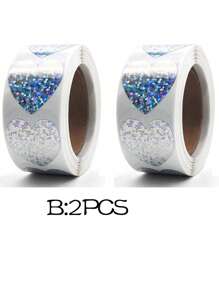 SHEIN 500张/卷全息星形贴纸标签返校 - 彩色 - 查看 9