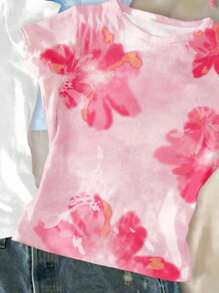 3 件套 Tween 女童修身休闲舒适圆领紧身长袖 T 恤，适合夏季 - 彩色 - 查看 4