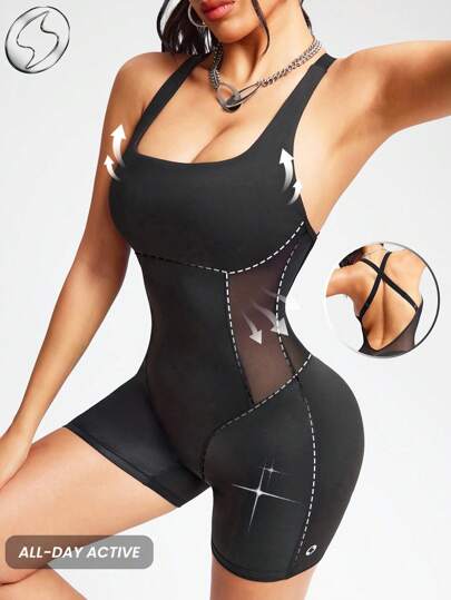 Innovista 女士奢华同色闪光混合健身连体衣，内置胸罩，可拆卸垫，有损运动弹力瑜伽健身连体衣，露背网眼镂空透气秋季运动收腹提升设计日常运动休闲连体衣 Y2k 风格居家办公跑步骑行 HIIT 训练舒适运动有氧运动骑行 CrossFit 户外运动健康 TT 病毒式 IG 节日 Reel Ready FYP INSTA OOTD 黑色工作妈妈健身性能装备极简主义自然色调干净女孩普拉提公主影响者时尚百搭服装日常穿着耐用优质拉丁欧洲更年期友好型返校活跃秋季健身系列 Lulu 的替代品，优质、实惠、经济实惠的健身服、体育训练、有氧运动、Gymtok