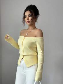 Elenzga 新款女V领开衫欧美风百搭简约时尚针织上衣