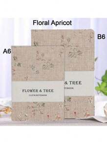 SHEIN 264 页，亚麻布精装 B6/A6 笔记本，配有 100gsm 优质纸张、内袋、粗花、生命之树返校 - 彩色 - 查看 11