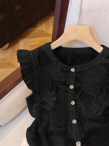 Serisse 休闲宽松盖袖百搭女式衬衫