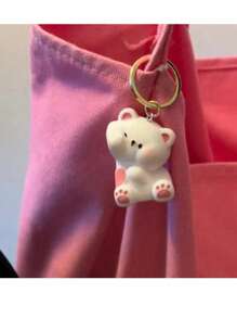 1/2 件可爱小狗磁性情侣钥匙扣、钥匙扣、心形磁性情侣钥匙扣迷你吊坠、纪念友谊、家庭、送给最好的朋友的礼物、情人节、复活节、妇女节、母亲节、闺蜜节