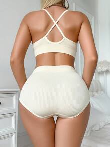 SHEIN 6pcs Women Lace Patchwork Lingerie Set - Multicolor - View 2