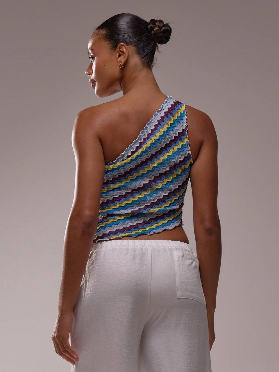One Shoulder Crochet Fitted Top Vacation Boho Ibiza Elegant Club Beach Cute Sexy Festival Rave Holiday Elegant Spring Summer