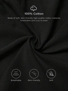 EMERY ROSE Plus Size Women's Casual Black Sleeveless Top With Button Decor Round Neck,Summer Holiday,Vacation Outfits Women,Simple And Fashionable For Everyday Wear,Vacay Vibes,Springbreak,Casual Wear SS,Bohemia,Going Out Outfits,2025 New Clothes,Fall Women Clothes,Comfortable And Breathable - Black - View 7