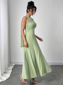 Firerie Women's New Casual Elegant Mint Green Ribbon Backless Dress, There Are Three Ways To Wear It, You Can Match It With Different Outfits, Suitable For Daily Casual Outings, Beach Vacations, Garden Parties And Other Occasions/Pride Outfits Women/Acation Outfits Woman/Birthday Dress/Teacher Outfits For Women