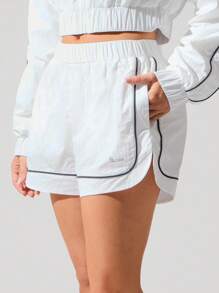 Fluxe 女士松紧腰口袋宽松休闲百搭短裤