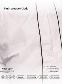 GLOWMODE Record Breaker Lightweight Built-In Underwear Contrast Seams Pockets Zipper Closure Windbreaker Running Shorts Jogging Gym Training Daily Casual Wear - White - View 6