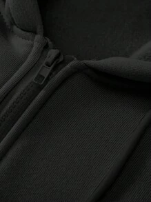 Manfinity EMRG 男士连帽抽绳休闲宽松拉链运动衫