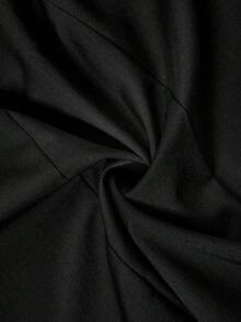 Ellevyn 女士休闲简约缺口领薄款西装外套，适合通勤 - 黑色 - 查看 6