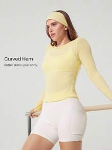 GLOWMODE 莫代尔后背打结长袖T恤 - French Vanilla - 查看 3