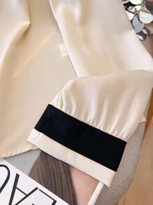 Franclia V领休闲通勤简约女式衬衫